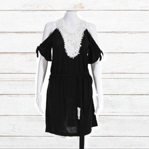 NANETTE LEPORE shell embellished knit dress